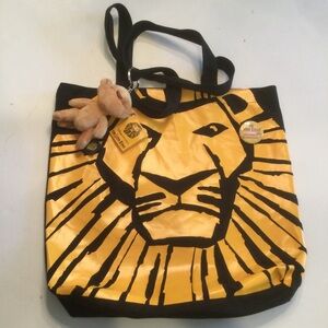 The Lion King Musical Canvas Tote Bag & Simba Plush Keyring